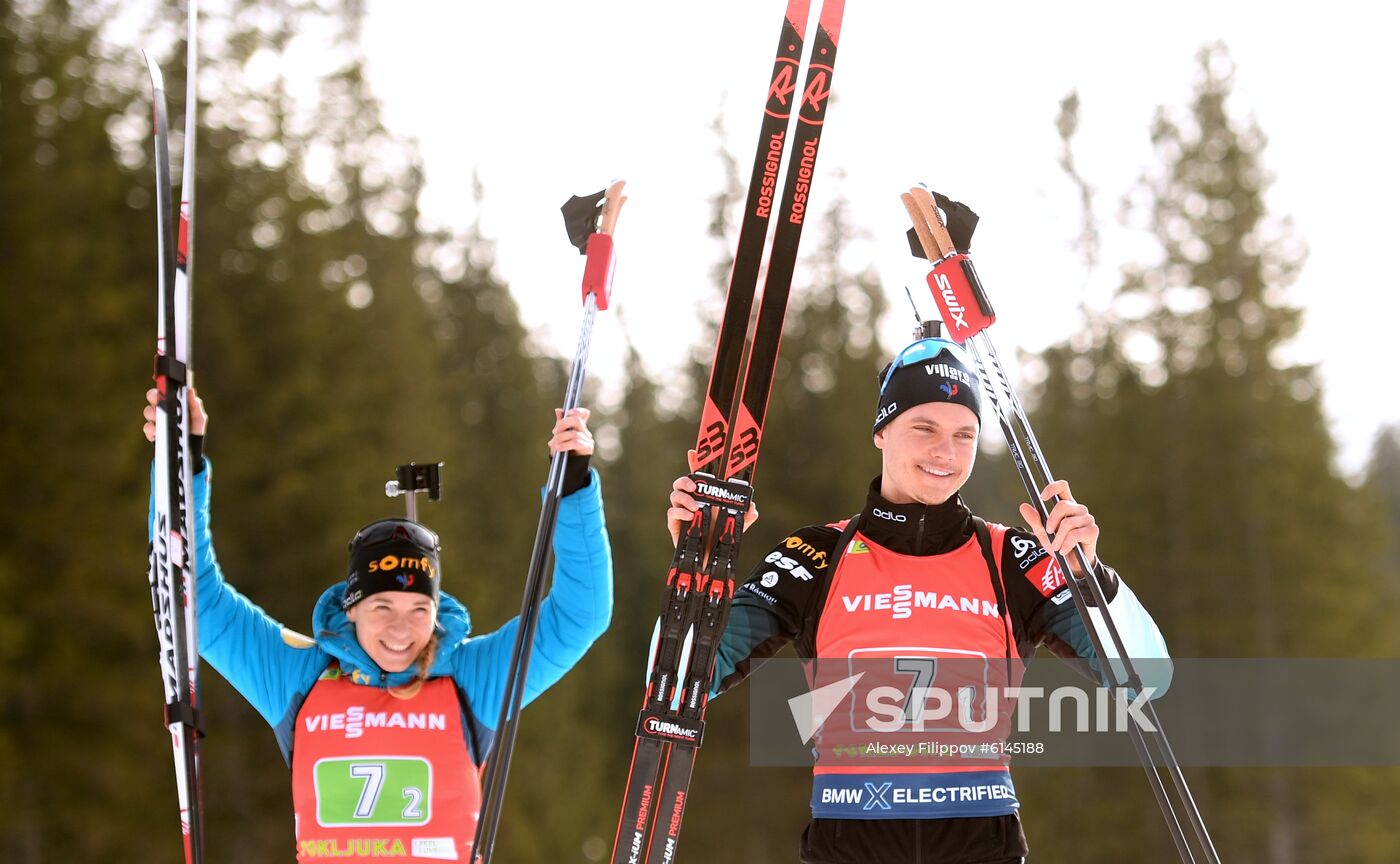 Slovenia Biathlon World Cup Single Mixed Relay