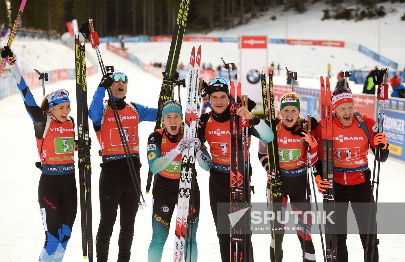 Slovenia Biathlon World Cup Single Mixed Relay