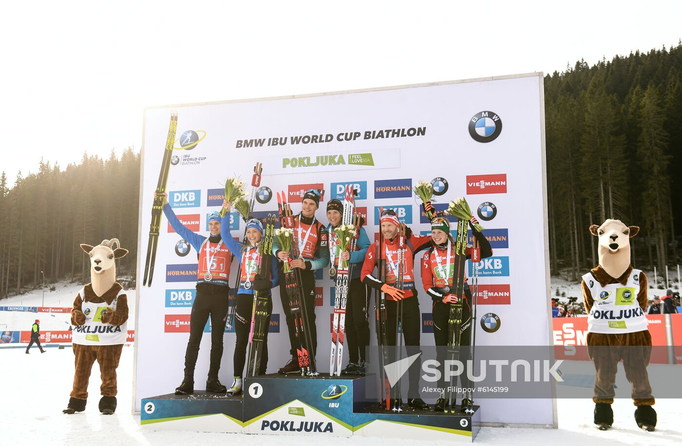 Slovenia Biathlon World Cup Single Mixed Relay