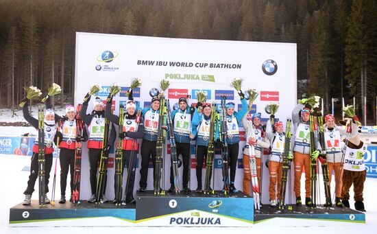Slovenia Biathlon World Cup Mixed Relay
