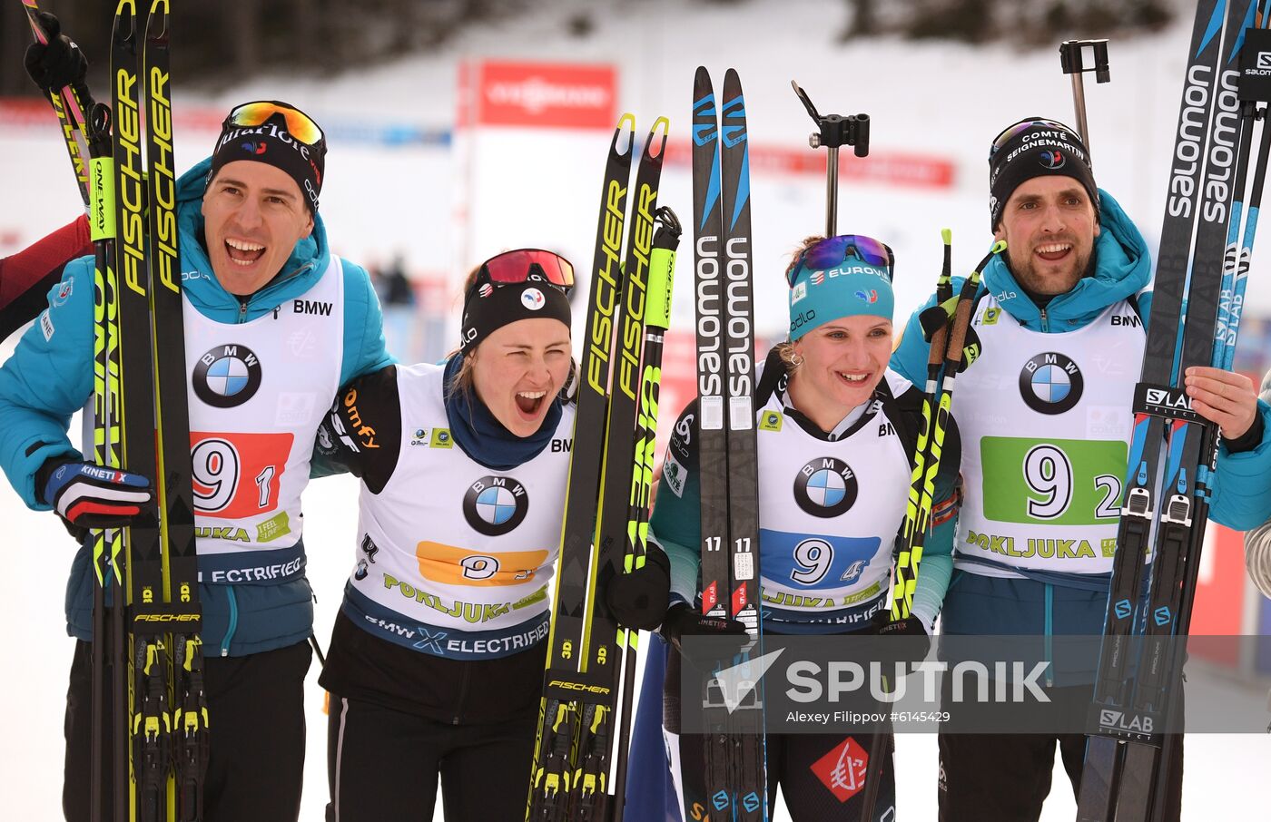 Slovenia Biathlon World Cup Mixed Relay