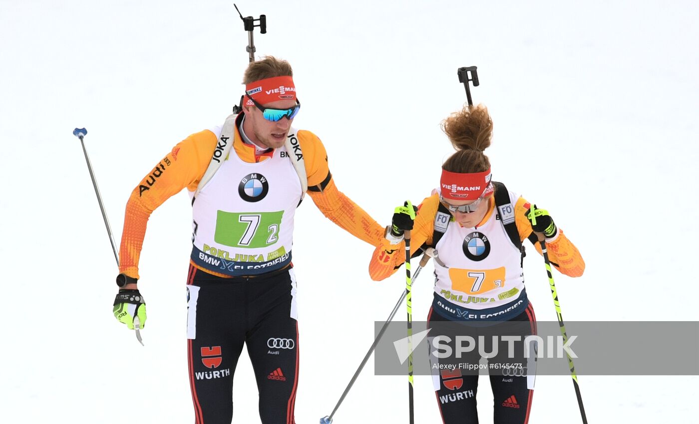 Slovenia Biathlon World Cup Mixed Relay