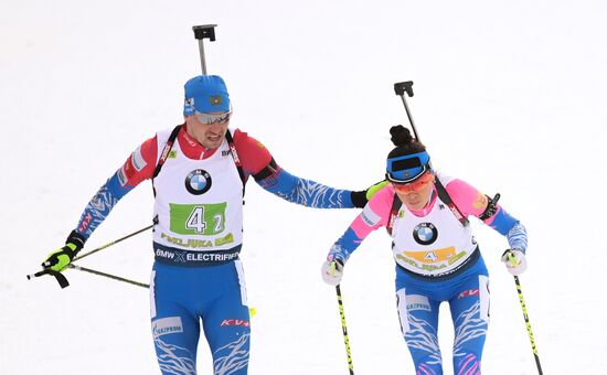 Slovenia Biathlon World Cup Mixed Relay