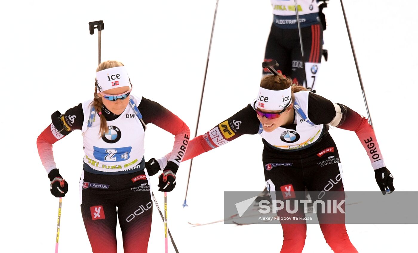 Slovenia Biathlon World Cup Mixed Relay
