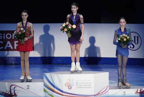 Austria Figure Skating European Championships Ladies Awarding