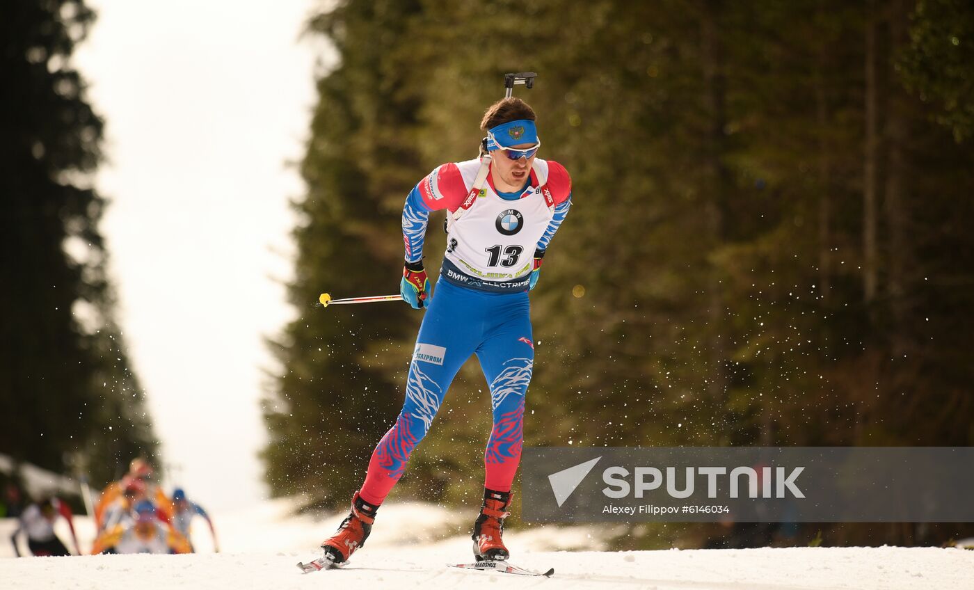 Slovenia Biathlon World Cup Men Mass Start