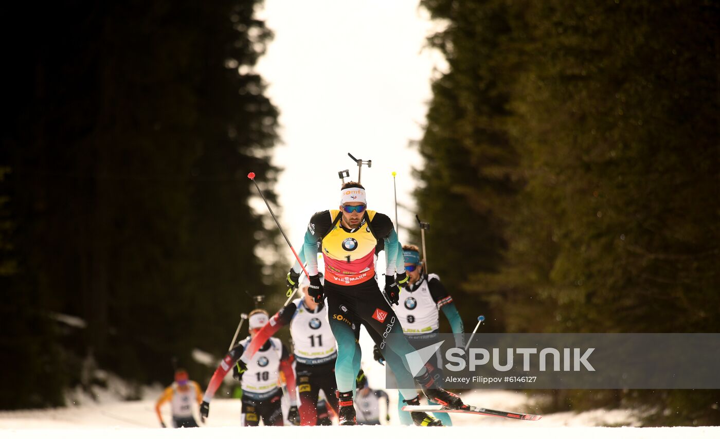 Slovenia Biathlon World Cup Men Mass Start