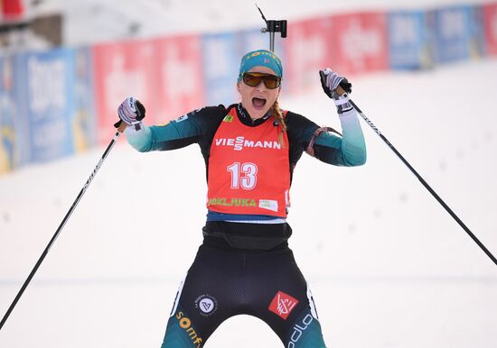 Slovenia Biathlon World Cup Women Mass Start