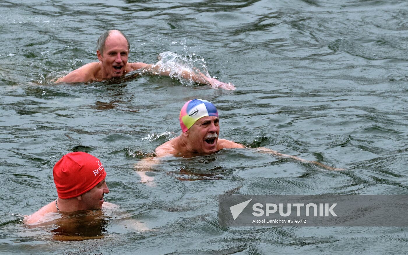 Russia Leningrad Siege Anniversary Winter Swim