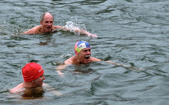 Russia Leningrad Siege Anniversary Winter Swim