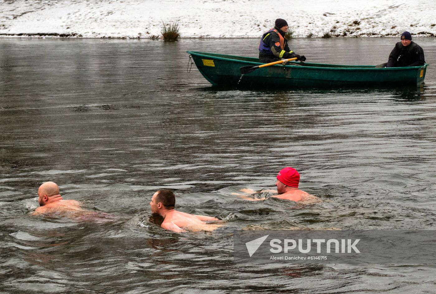 Russia Leningrad Siege Anniversary Winter Swim