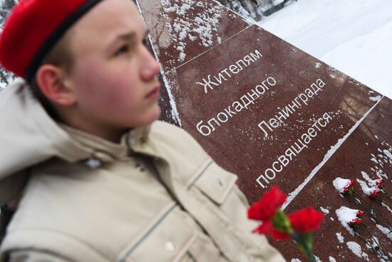 Russia Leningrad Siege Anniversary
