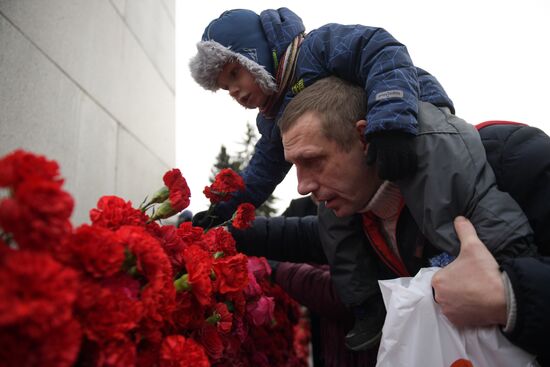 Russia Leningrad Siege Anniversary