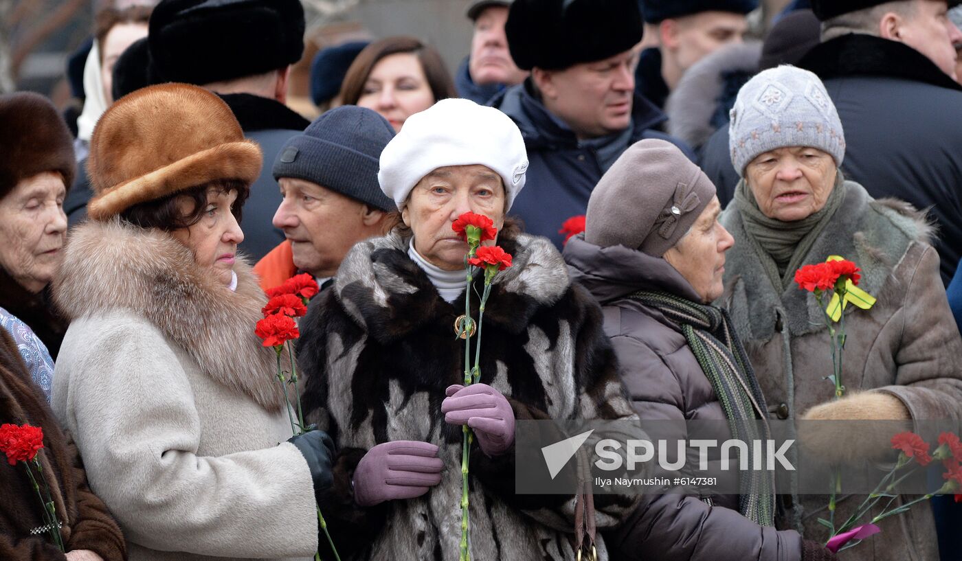 Russia Leningrad Siege Anniversary