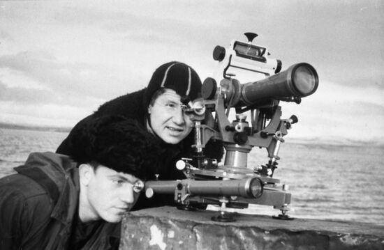 Surveying works on Kamchatka Peninsula