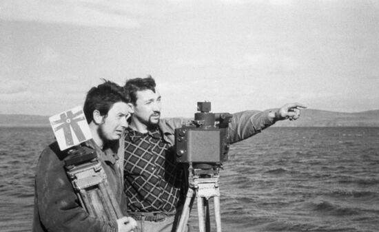 Surveying works on Kamchatka Peninsula
