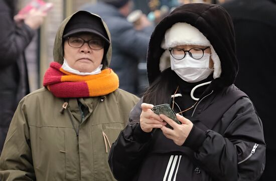 Russia St.Petersburg Tourists