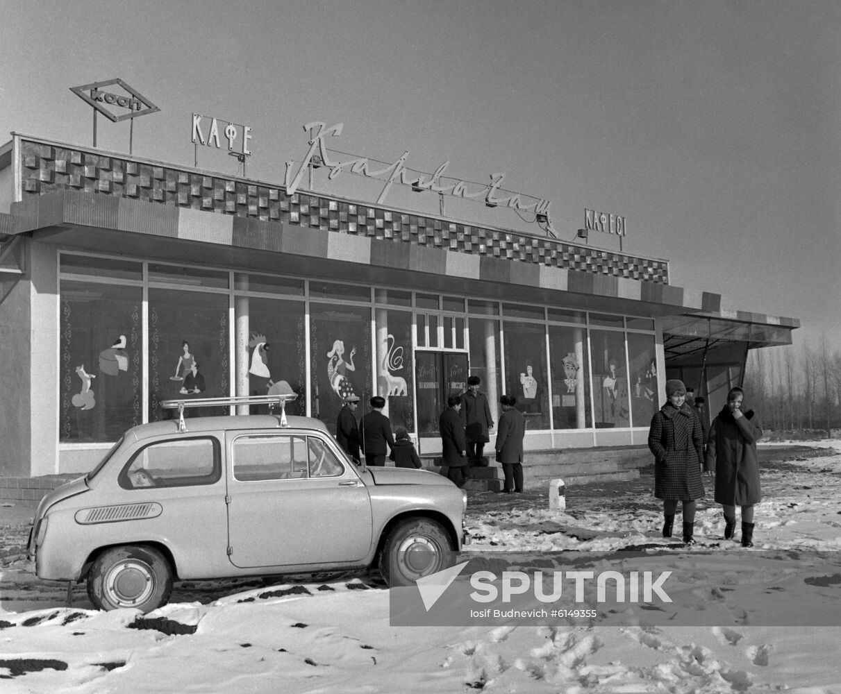 Rural cafe in Dzhambul Region