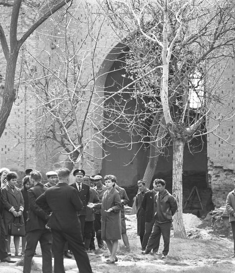 Ruins of Bibi-Khanym Mosque in Samarkand