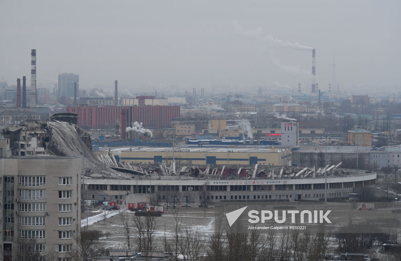 Russia Arena Roof Collapse