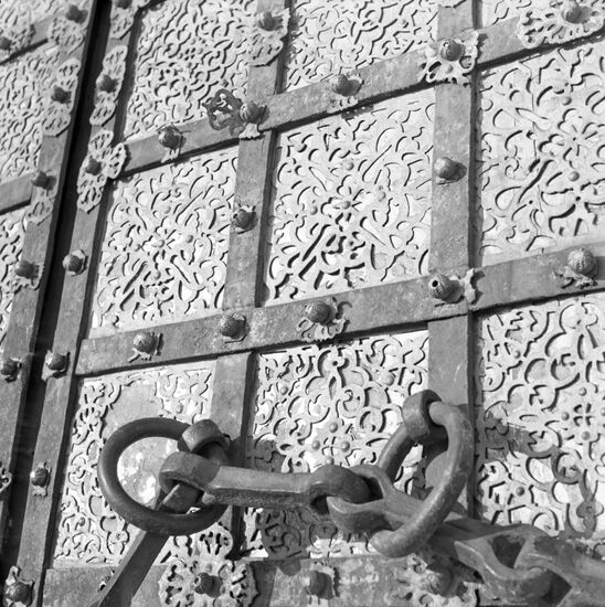 Detail of old door at Ryazan Kremlin cathedral