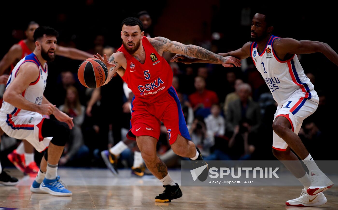 Russia Basketball Euroleague CSKA - Anadolu