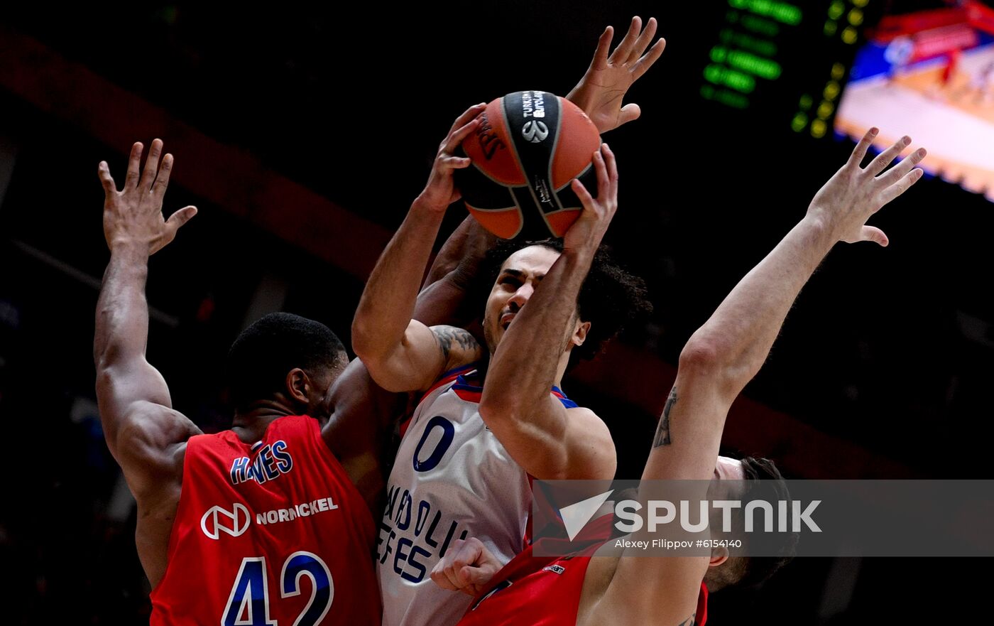 Russia Basketball Euroleague CSKA - Anadolu