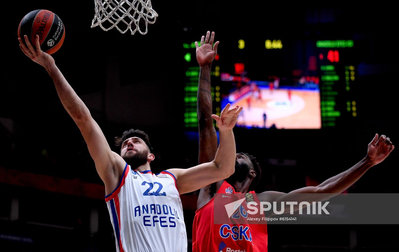 Russia Basketball Euroleague CSKA - Anadolu