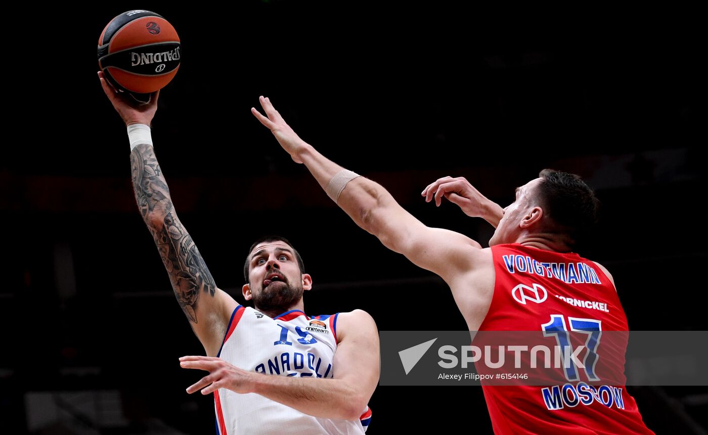 Russia Basketball Euroleague CSKA - Anadolu