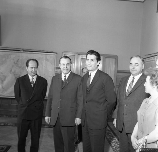 Algerian Minister of National Education Ahmed Ibrahimi visits USSR