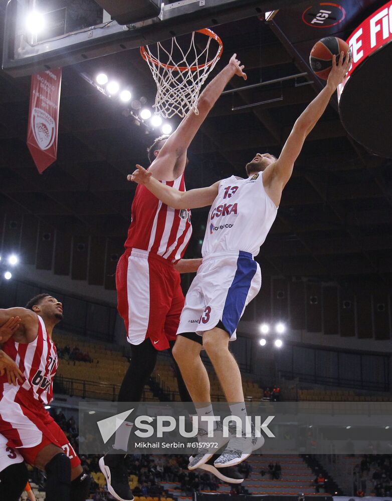 Greece Basketball Euroleague Olympiacos - CSKA