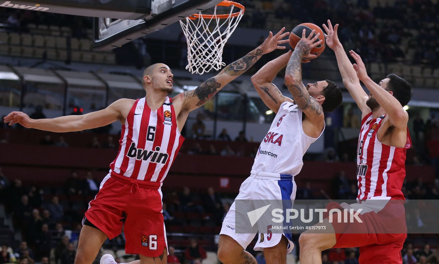 Greece Basketball Euroleague Olympiacos - CSKA