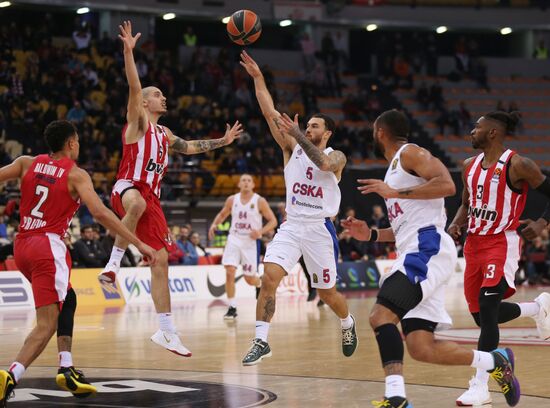 Greece Basketball Euroleague Olympiacos - CSKA