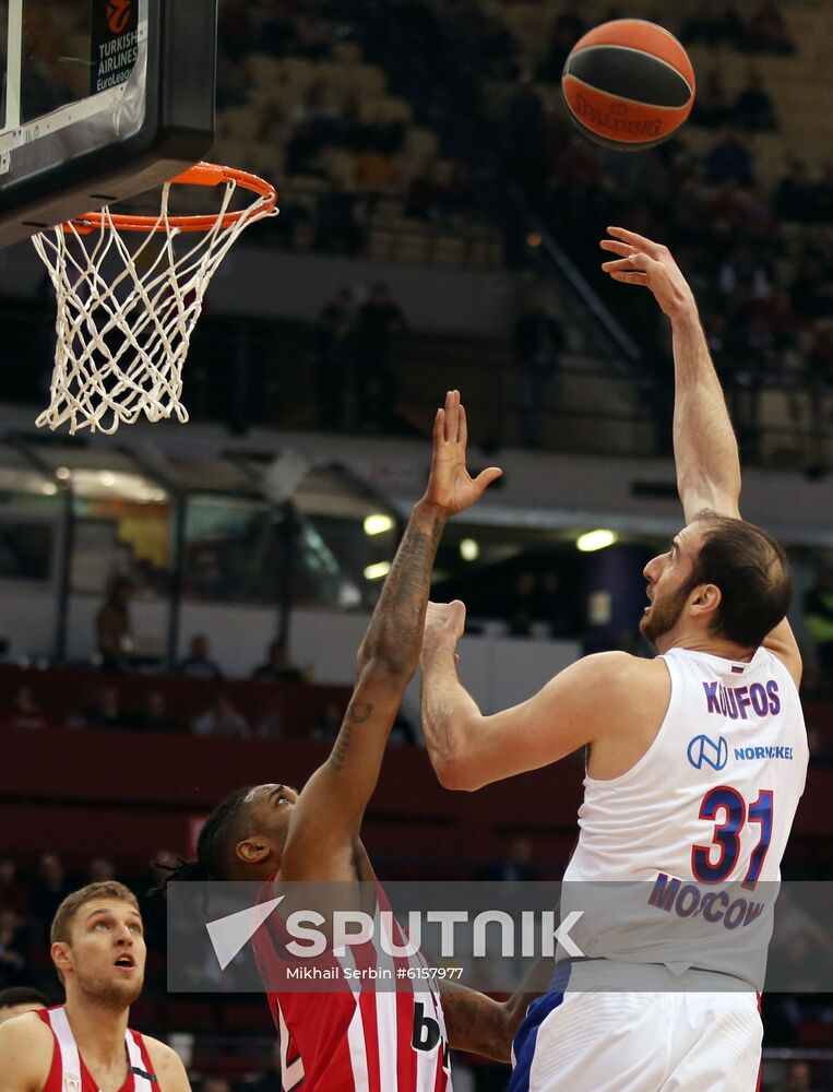 Greece Basketball Euroleague Olympiacos - CSKA