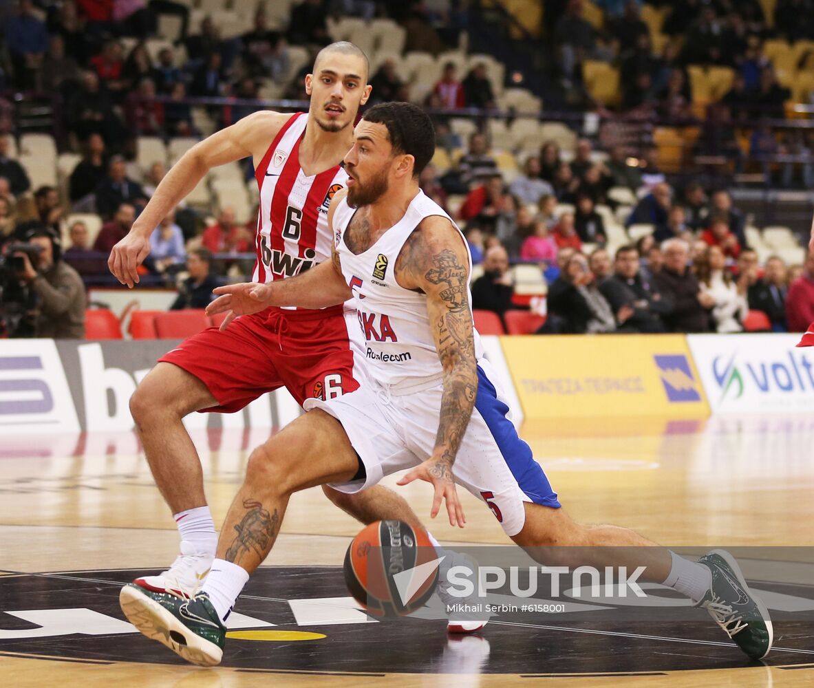 Greece Basketball Euroleague Olympiacos - CSKA