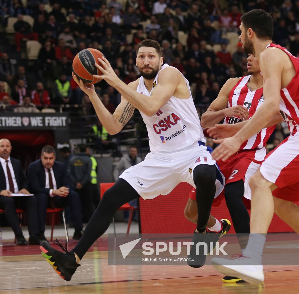 Greece Basketball Euroleague Olympiacos - CSKA