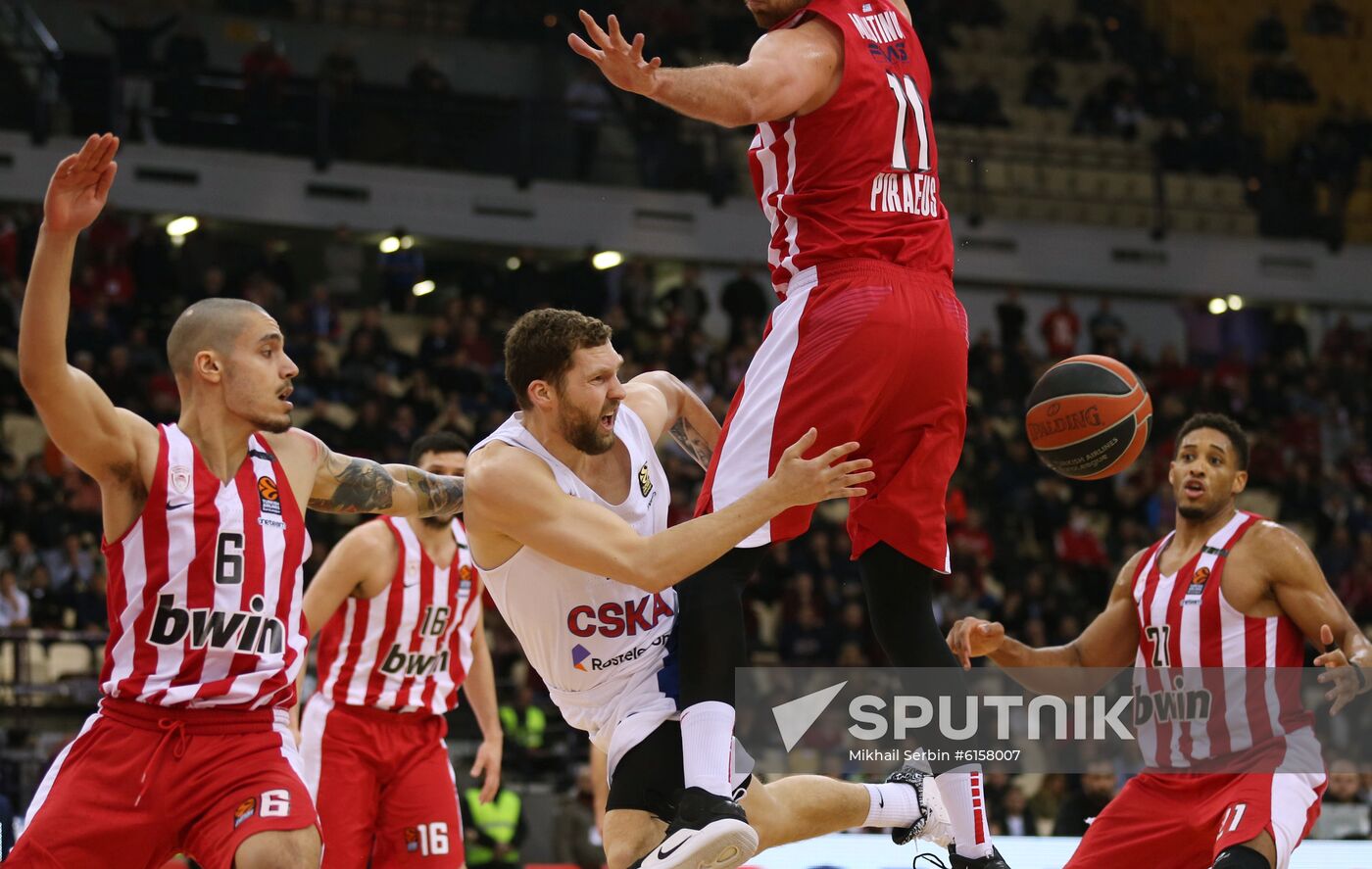 Greece Basketball Euroleague Olympiacos - CSKA