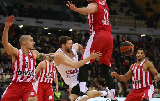 Greece Basketball Euroleague Olympiacos - CSKA