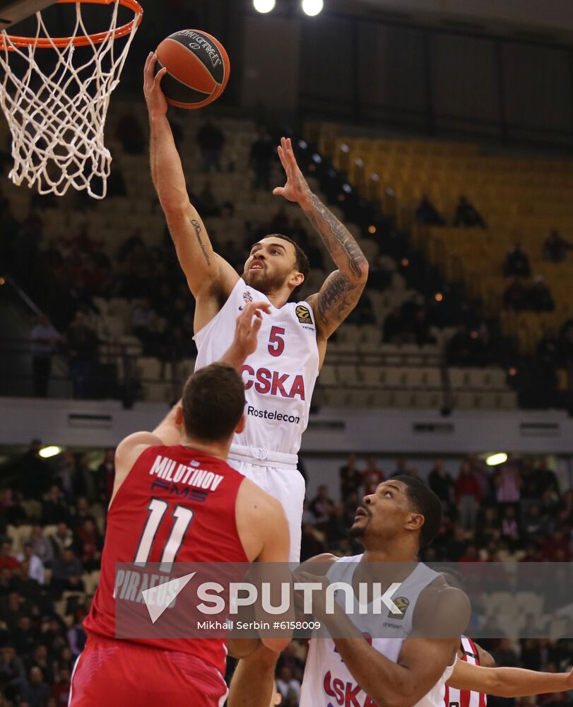 Greece Basketball Euroleague Olympiacos - CSKA