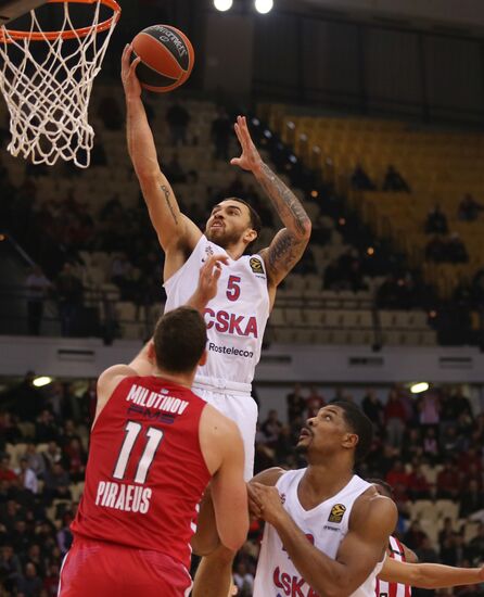 Greece Basketball Euroleague Olympiacos - CSKA