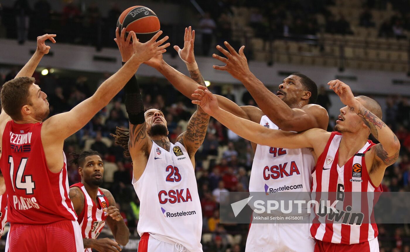 Greece Basketball Euroleague Olympiacos - CSKA