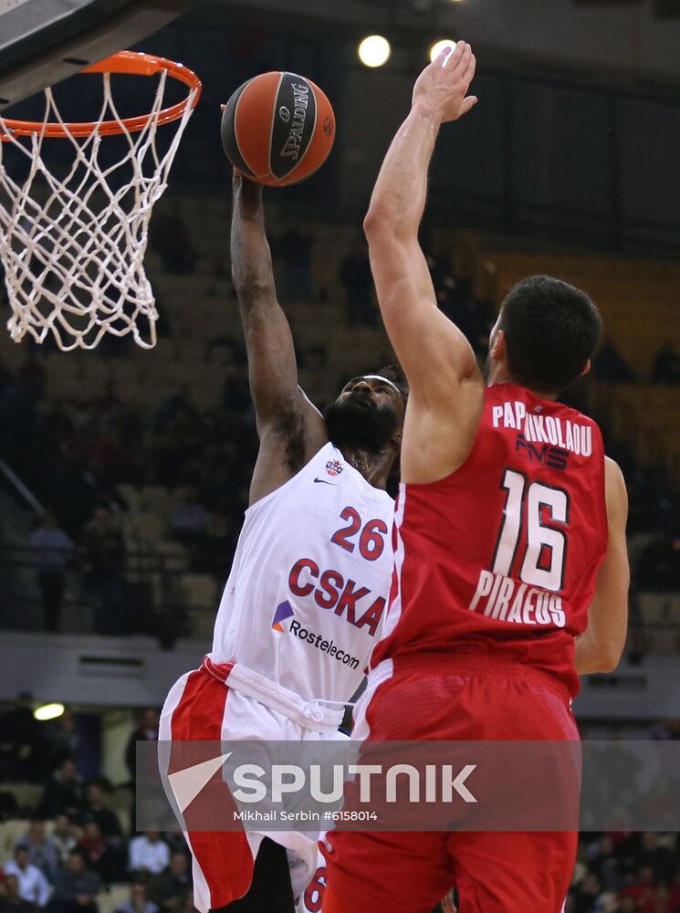 Greece Basketball Euroleague Olympiacos - CSKA