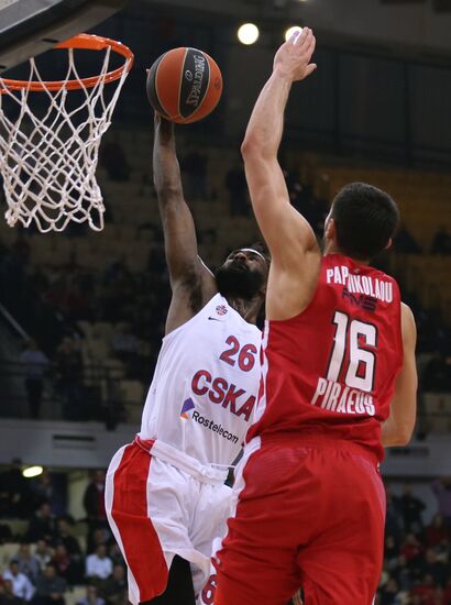 Greece Basketball Euroleague Olympiacos - CSKA