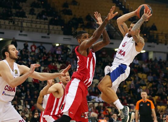 Greece Basketball Euroleague Olympiacos - CSKA