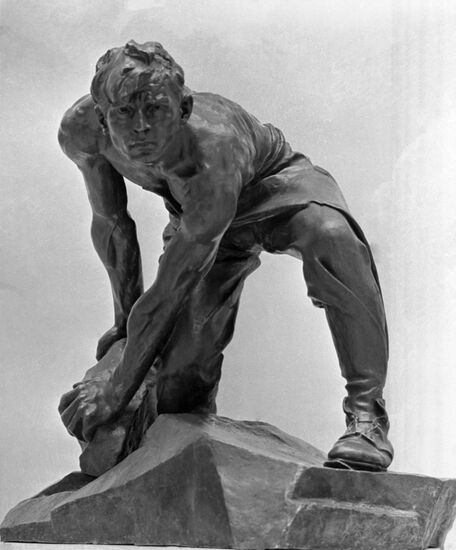 Sculpture Cobble-Stone, Weapon of Proletariat by Ivan Shadr
