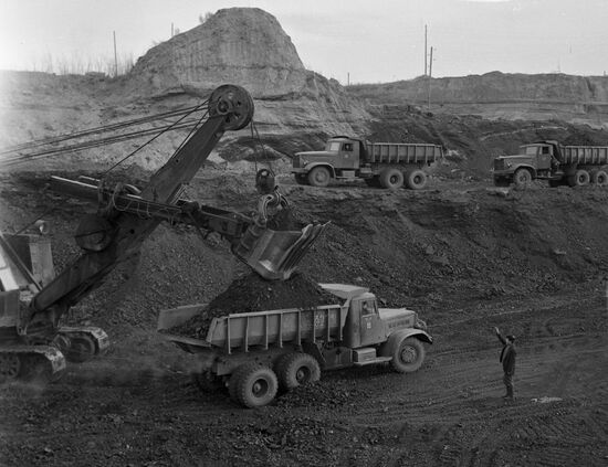 Sharyngol opencast coal mine