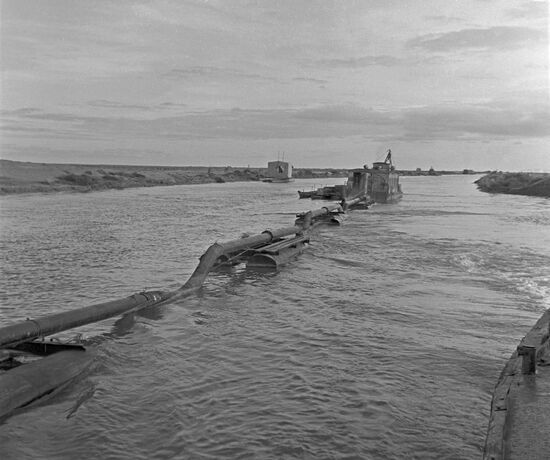 Karakum Canal in Turkmenistan