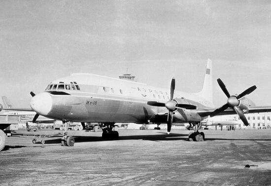 Ilyushin Il-18 turboprop passenger airliner