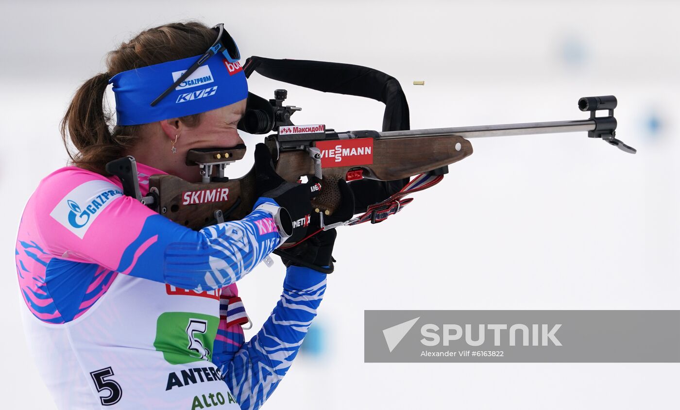 Italy Biathlon Worlds Mixed Relay