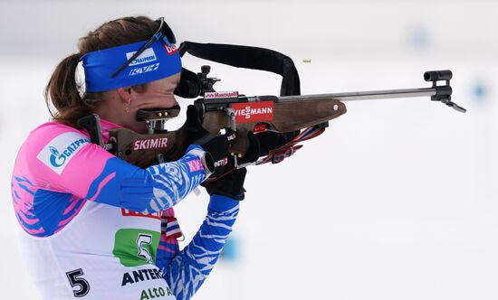 Italy Biathlon Worlds Mixed Relay